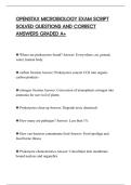 OPENSTAX MICROBIOLOGY EXAM SCRIPT&NewLine;SOLVED QUESTIONS AND CORRECT&NewLine;ANSWERS GRADED A&plus;