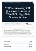 ATI Pharmacology CMS Questions & Answers 2026-2027 High-Yield Nursing Review