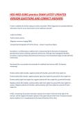 HESI MED-SURG practice EXAM LATEST UPDATED VERSION QUESTIONS AND CORRECT ANSWERS&period;