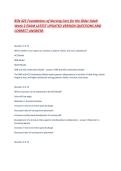 BSN 425 Foundations of Nursing Care for the Older Adult Week 2 EXAM LATEST UPDATED VERSION QUESTIONS AND CORRECT ANSWERS