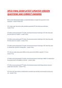 APCO FINAL EXAM LATEST UPDATED VERSION QUESTIONS AND CORRECT ANSWERS&period;