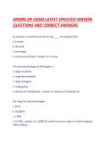 ARDMS SPI EXAM LATEST UPDATED VERSION QUESTIONS AND CORRECT ANSWERS
