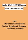 Social Work ASWB Masters Exam Guide Overview PDF &vert; Study Guide&comma; Practice Questions & Licensing Exam Prep 2026