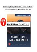 Test Bank for Marketing Management 5th Edition by Mark Johnston and Greg Marshall