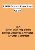 ASWB Masters Exam Study Guide PDF &vert; Social Work Licensing Exam Prep&comma; Practice Questions & Review 2026