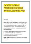 Pathophysiology Practice Questions & Rationales &vert; NCLEX Prep&vert; High-Yield Pathophysiology Practice Questions with Rationales