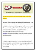 NSG 5442 Pediatric Primary Care Final Exam &lpar;PDF&rpar; &vert; 2026 &vert; South College Pediatrics