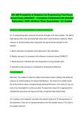 IEE 380 Probability & Statistics for Engineering Final Exam Actual Exam 2026&sol;2027 &ndash; Complete Cheatsheet with Detailed Rationales &vert; 100&percnt; Verified &vert; Pass Guaranteed &ndash; A&plus; Graded&NewLine;