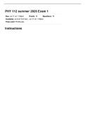 PHY 112 Exam 1 &vert; Full Questions and Answers &vert; 2026 Updated &vert; 100&percnt; Correct - ASU&period;