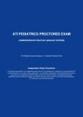 ATI Pediatrics Proctored Exam &ndash; Comprehensive Practice 2026&sol;2027 Edition