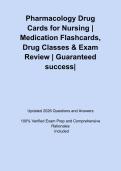 Pharmacology Drug Cards for Nursing &vert; Medication Flashcards&comma; Drug Classes & Exam Review