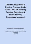 Clinical Judgement & Nursing Process Study Guide &vert; NCLEX Nursing Practice Questions & Exam Review