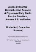 Cardiac Cycle 2026 &vert; Comprehensive Anatomy & Physiology Study Guide&comma; Practice Questions&comma; Answers & Exam Review