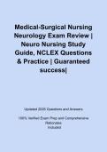 Medical-Surgical Nursing Neurology Exam Review &vert; Neuro Nursing Study Guide&comma; NCLEX Questions & Practice