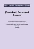 AQA A Level RE&colon; Christianity and Science 2026 &vert; Comprehensive Study Guide&comma; Practice Questions & Exam Revision
