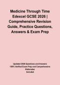 Medicine Through Time Edexcel GCSE 2026 &vert; Comprehensive Revision Guide&comma; Practice Questions&comma; Answers & Exam Prep