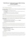 NSG 3130 EXAM 1-4 BUNDLE 2026&sol;2027 &vert; Fundamental Concepts & Skills II &vert; Complete Solutions &vert; Galen &vert; Pass Guaranteed - A&plus; Graded