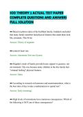 SOD THEORY 2 ACTUAL TEST PAPER&NewLine;COMPLETE QUESTIONS AND ANSWERS&NewLine;FULL SOLUTION&NewLine;