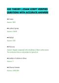 SOD THEORY 2 EXAM SCRIPT VERIFIED&NewLine;QUESTIONS WITH ACCURATE ANSWERS