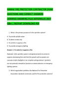 HAWAII FIRE PROTECTION CONTRACTOR EXAM &NewLine;QUESTIONS AND CORRECT ANSWERS &NewLine;&lpar;VERIFIED ANSWERS&rpar; PLUS RATIONALES 2027 &NewLine;Q&A &vert; INSTANT DOWNLOAD PDF 