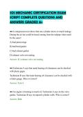 SOS MECHANIC CERTIFICATION EXAM&NewLine;SCRIPT COMPLETE QUESTIONS AND&NewLine;ANSWERS GRADED A&plus;