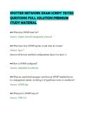 SPOTTER NETWORK EXAM SCRIPT TESTED&NewLine;QUESTIONS FULL SOLUTION PREMIUM&NewLine;STUDY MATERIAL
