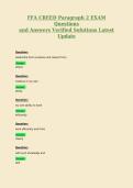 FFA CREED Paragraph 2 EXAM Questions and Answers Verified Solutions Latest Update 3