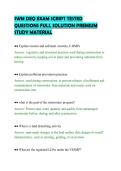 SWM DEQ EXAM SCRIPT TESTED&NewLine;QUESTIONS FULL SOLUTION PREMIUM&NewLine;STUDY MATERIAL&NewLine;