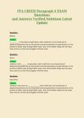FFA CREED Paragraph 4 EXAM Questions and Answers Verified Solutions Latest Update
