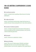 ABA 622 MIDTERM COMPREHENSIVE COURSE&NewLine;REVIEW