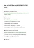 ABA 622 MIDTERM COMPREHENSIVE STUDY&NewLine;GUIDE