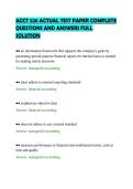 ACCT 526 ACTUAL TEST PAPER COMPLETE&NewLine;QUESTIONS AND ANSWERS FULL&NewLine;SOLUTION