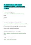 TCI EDITION SEVEN EXAM SCRIPT&NewLine;VERIFIED QUESTIONS WITH ACCURATE&NewLine;ANSWERS&NewLine;