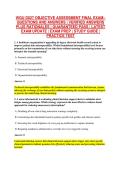 WGU D027 OBJECTIVE ASSESSMENT FINAL EXAM&ndash; &NewLine;QUESTIONS AND ANSWERS &vert; VERIFIED ANSWERS &NewLine;PLUS RATIONALES &vert; GUARANTEED PASS &vert; LATEST &NewLine;EXAM UPDATE &vert; EXAM PREP &vert; STUDY GUIDE &vert; &NewLine;PRACTICE TEST 