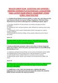 MHACBO QMHP EXAM&ndash; QUESTIONS AND ANSWERS &vert; &NewLine;VERIFIED ANSWERS PLUS RATIONALES &vert; GUARANTEED &NewLine;PASS &vert; LATEST EXAM UPDATE &vert; EXAM PREP &vert; STUDY &NewLine;GUIDE &vert; PRACTICE TEST 