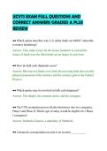 UCVTS EXAM FULL QUESTIONS AND&NewLine;CORRECT ANSWERS GRADED A PLUS&NewLine;REVIEW&NewLine;