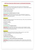 ADN Exam Questions With Answers and detailed Rationales
