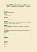 FCLE EXAM Questions and Answers Verified Solutions Latest Update 5&period;