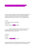 CPHQ Test Questions and Answers 2026&sol;2027 &vert; Certified Professional in Healthcare Quality Exam