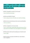 USPA C LICENSE EXAM SCRIPT VERIFIED&NewLine;QUESTIONS AND SOLUTIONS COMPLETE&NewLine;REVIEW MATERIAL&NewLine;