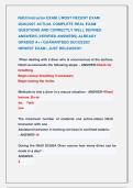 NAUI Instructor EXAM &vert;&vert; MOST RECENT EXAM &NewLine;2026&vert;2027 ACTUAL COMPLETE REAL EXAM &NewLine;QUESTIONS AND CORRECTLY WELL DEFINED &NewLine;ANSWERS &lpar;VERIFIED ANSWERS&rpar; ALREADY               &NewLine;GRADED A&plus; &vert; GUARANTEED SUCCESS&excl;&excl;                   &NewLine;NEWEST EXAM &vert; JUST RELEASED&excl;&excl;  