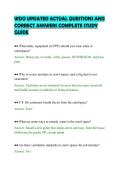 WDO UPDATED ACTUAL QUESTIONS AND&NewLine;CORRECT ANSWERS COMPLETE STUDY&NewLine;GUIDE&NewLine;