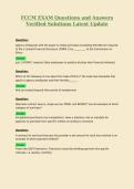 FCCM EXAM Questions and Answers Verified Solutions Latest Update 3