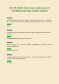 FCCM EXAM Questions and Answers Verified Solutions Latest Update 5&period;