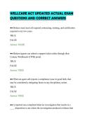 WELLCARE ACT UPDATED ACTUAL EXAM&NewLine;QUESTIONS AND CORRECT ANSWERS