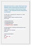 NHA EKG Practice Exam 2 &lpar;Latest&rpar; &vert;&vert; Most Recent Exam &NewLine;2026&vert;2027 Actual Complete Real Exam Questions And &NewLine;Correct Answers &lpar;Experts Verified Answers&rpar; Already &NewLine;Graded A&plus; &vert; 100&percnt; Guaranteed Success&excl;&excl; Newest Exam &vert; &NewLine;Just Released&excl;&excl;  