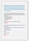 NHA EKG Practice Test 1 &lpar;Latest&rpar; &vert;&vert; Most Recent Exam &NewLine;2026&vert;2027 Actual Complete Real Exam Questions And &NewLine;Correct Answers &lpar;Experts Verified Answers&rpar; Already &NewLine;Graded A&plus; &vert; 100&percnt; Guaranteed Success&excl;&excl; Newest Exam &NewLine;&vert; Just Released&excl;&excl;  