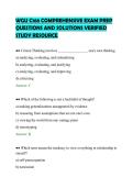 WGU C168 COMPREHENSIVE EXAM PREP&NewLine;QUESTIONS AND SOLUTIONS VERIFIED&NewLine;STUDY RESOURCE&NewLine;