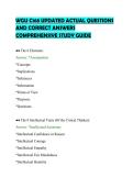 WGU C168 UPDATED ACTUAL QUESTIONS&NewLine;AND CORRECT ANSWERS&NewLine;COMPREHENSIVE STUDY GUIDE&NewLine;