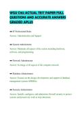 WGU C182 ACTUAL TEST PAPER FULL&NewLine;QUESTIONS AND ACCURATE ANSWERS&NewLine;GRADED APLUS